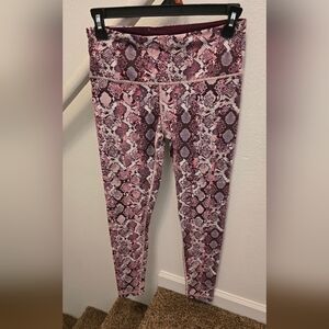Victoria's Secret Pink Snake Print Leggings